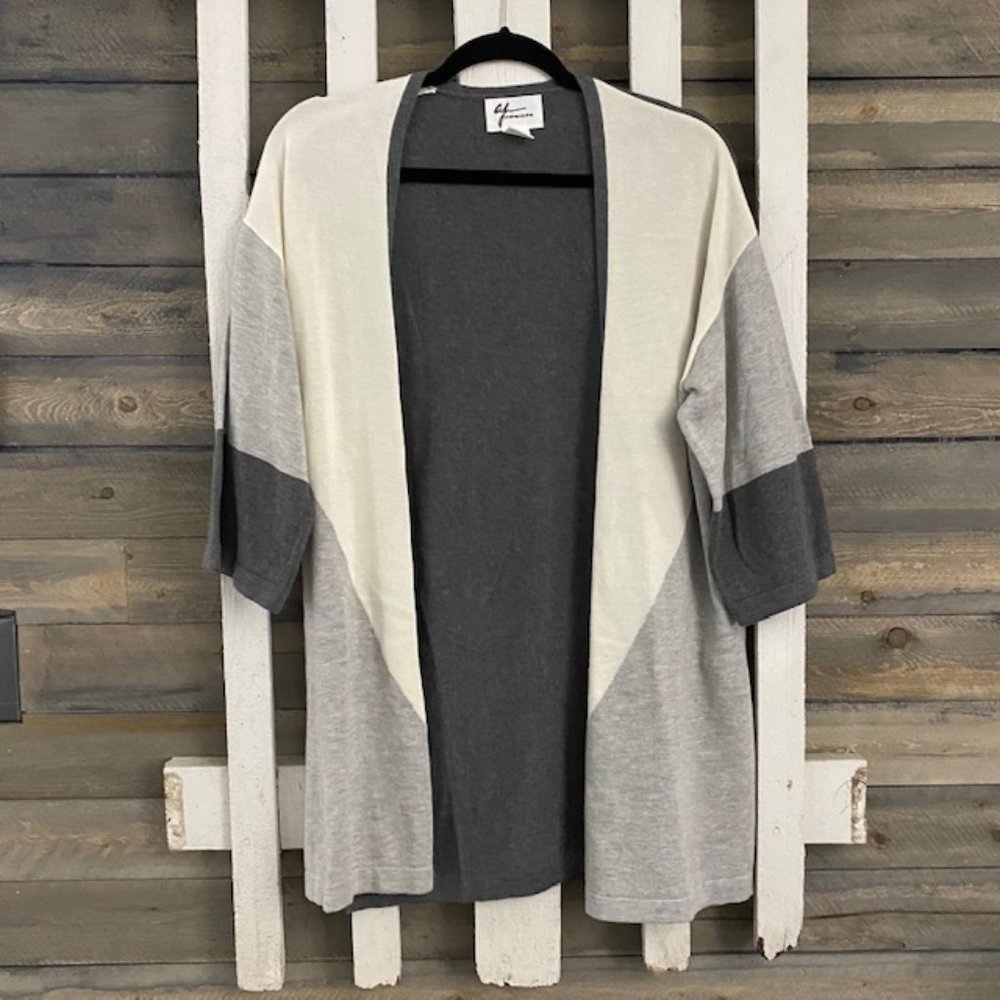 Adrea Jovine Color Block Cardigan NWOT
